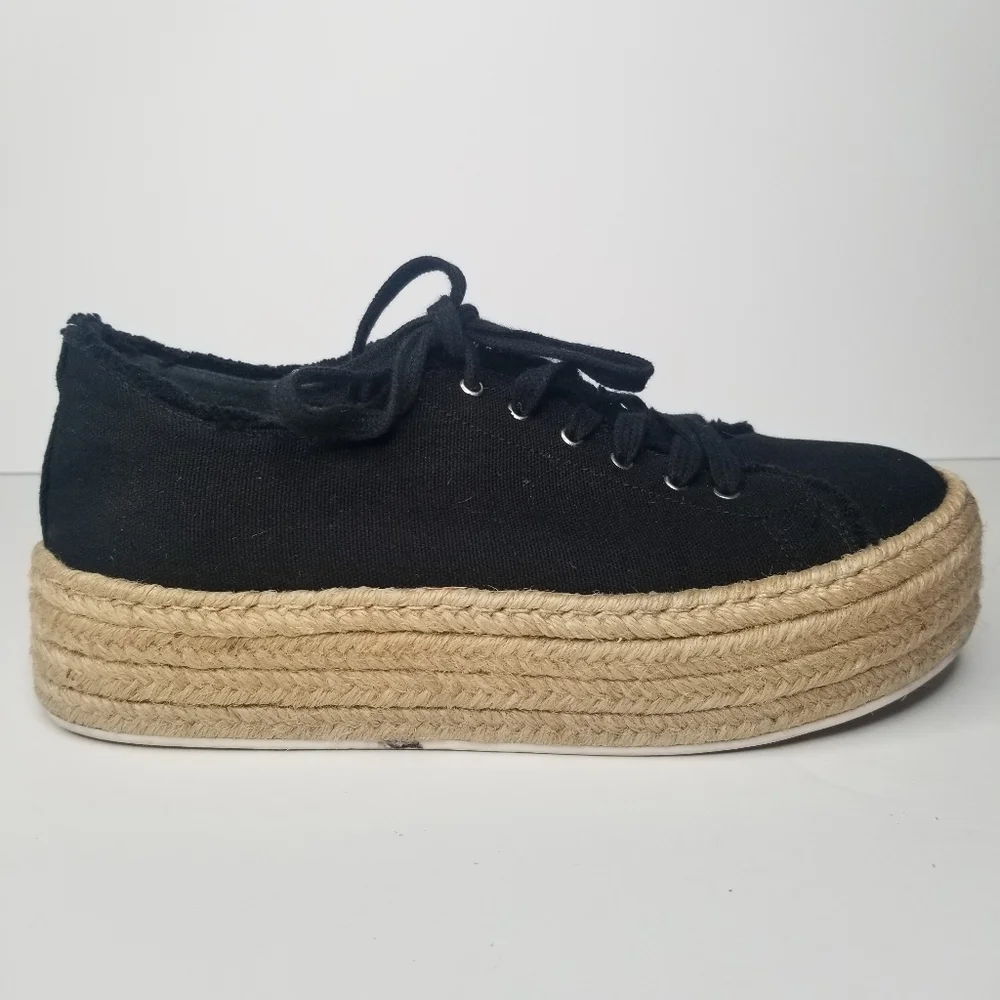 SCHUTZ Luana Espadrille Platform Tie Sneakers